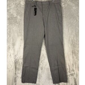 Express Producer Modern Fit Men's Gray Dress Pants 34x34 Flat Front Straight Leg